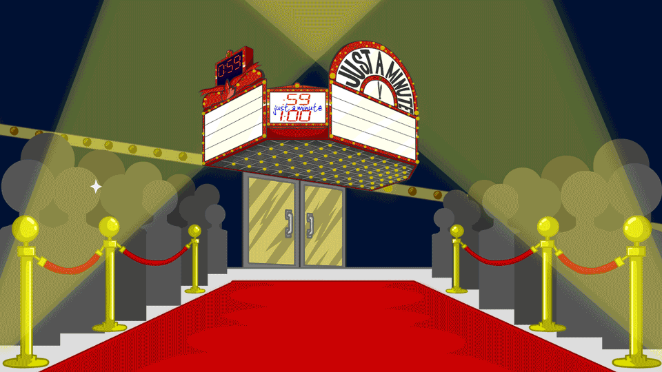 Just a Minute Marquee